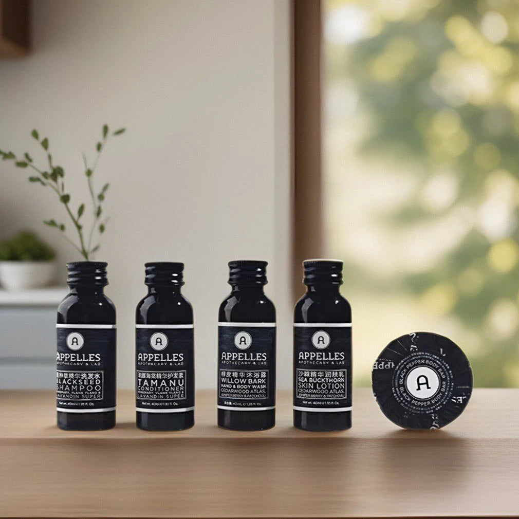 APPELLES Black Shampoo or Conditioner or Shower Gel or Body Lotion or Soap 40ml