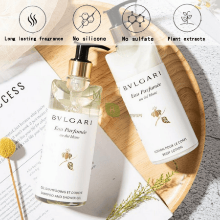 BVLGARI Shampoo &amp; Conditioner &amp; Body Lotion &amp; Shower Gel &amp; Hand Wash &amp; Hand Lotion White Tea 300ML