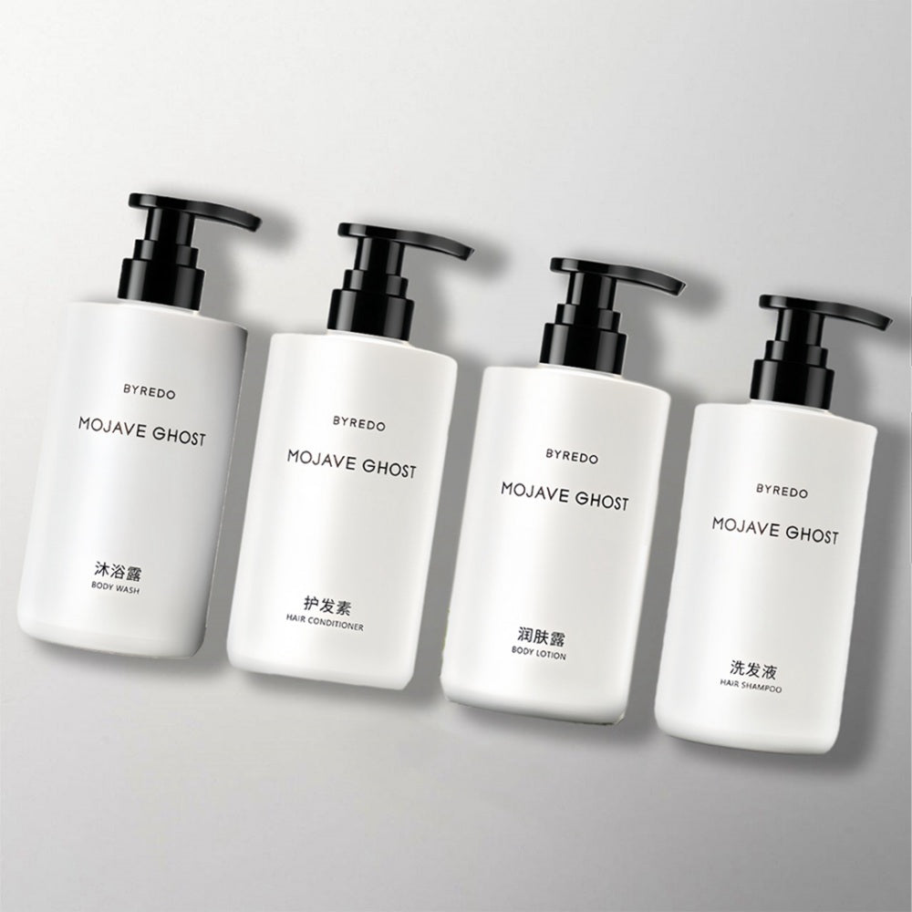 Conrad Hotel Shampoo &amp; Shower Gel &amp; Conditioner &amp; Body Lotion Bundle 450ML Each  | BYREDO MOJAVE GHOST