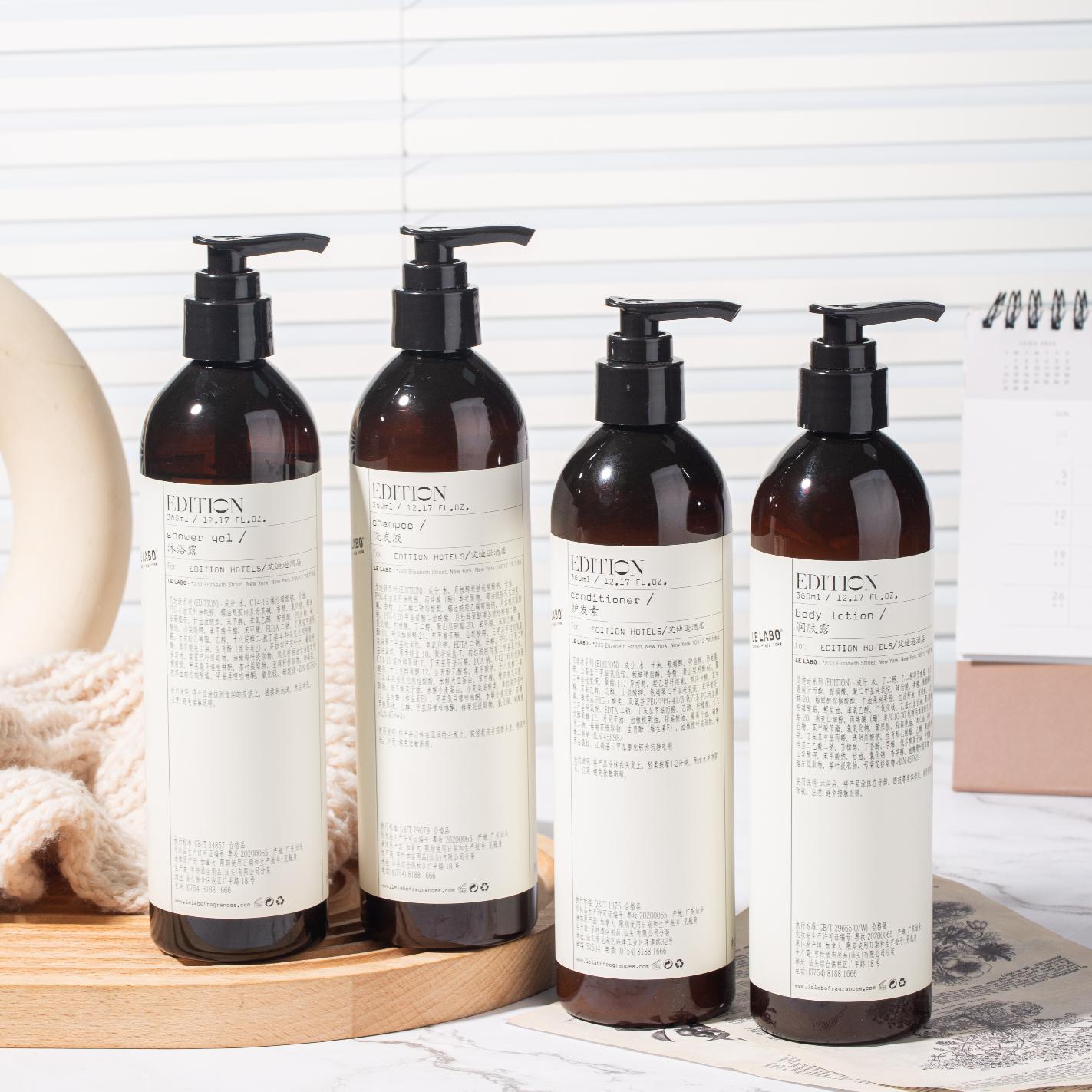 EDITION Hotel Shampoo &amp; Conditioner &amp; Body Lotion &amp; Shower Gel 360ML | LE LABO EDITION