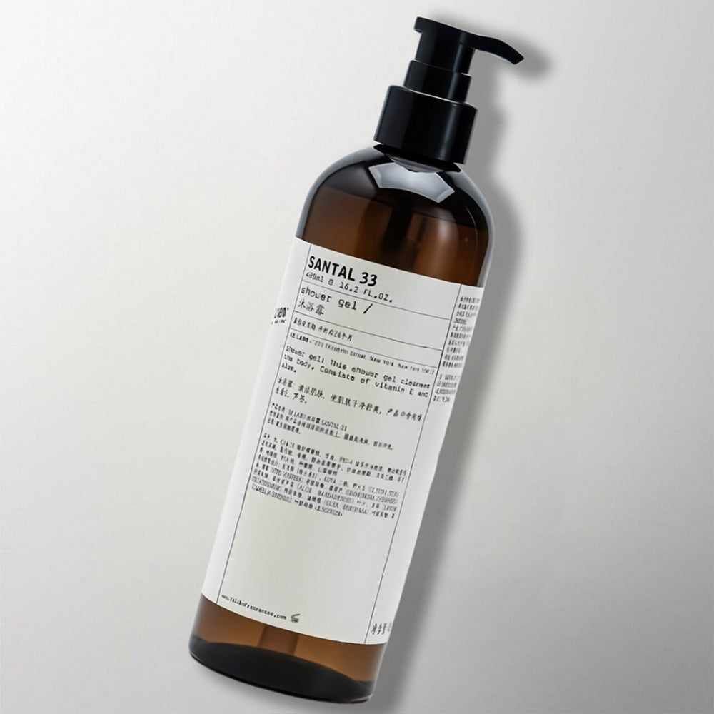 one bottle of santal 33 shower gel 480ml.